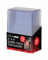 Ultra Pro 3" x 4" 130 pt Thick Toploaders 10 Pack